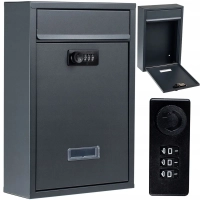 Skrzynka na listy pocztowa na gazety, ulotki na szyfr kod